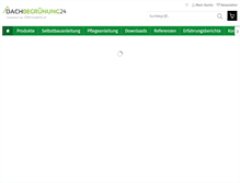 Tablet Screenshot of dachbegruenung24.de